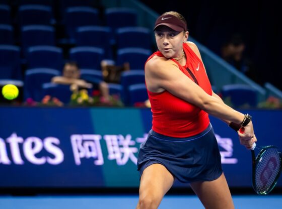 Anisimova in action at the 2025 China Open (Image Source: Getty)
