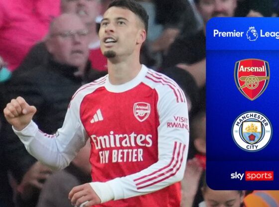 Highlights of Arsenal's Premier League match against Man City.