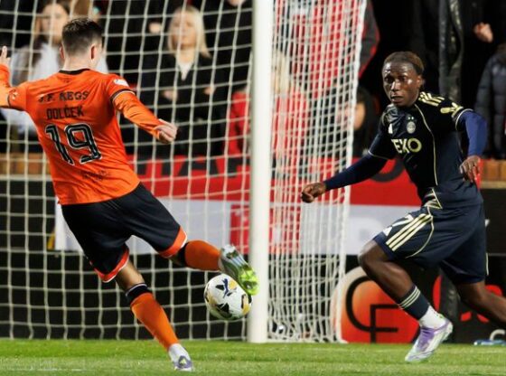 Ivan Dolcek put Dundee United ahead at Tannadice Park