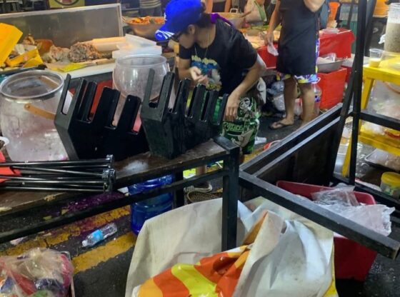 Scenes of damage and chaos on the streets of Cebu following a magnitude 6.9 earthquake.