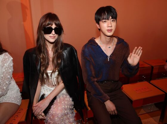 The BTS member at Gucci - Women's Spring Summer 2025 Fashion Show (Image via Getty)