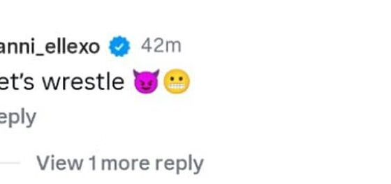 Screengrab of Harley Cameron's comment (source: Jazmyn Nxy's Instagram account)