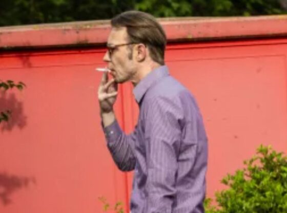 An image collage containing 1 images, Image 1 shows Christian Brückner smoking a cigarette in a McDonald's parking lot