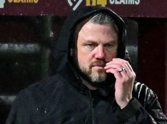Aberdeen Manager Jimmy Thelin during a William Hill Premiership match between Motherwell and Aberdeen