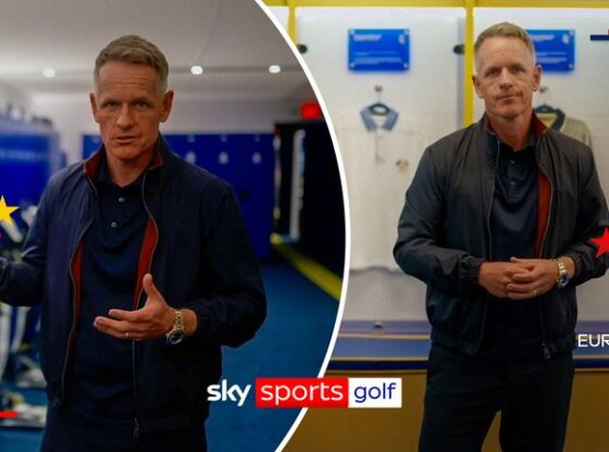 Luke Donald Ryder Cup locker room tour