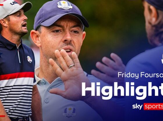 RYDER CUP FRIDAY FOURSOMES