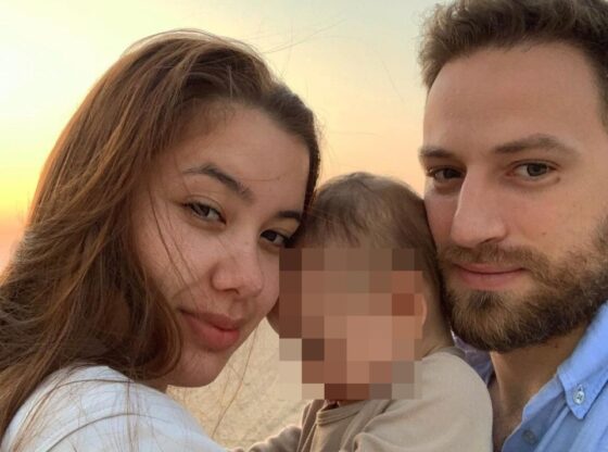 Caroline Crouch and her killer Babis Anagnostopoulos with their daughter, Lydia