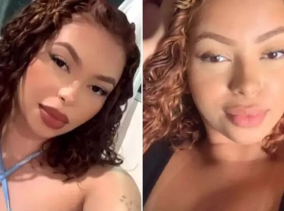 An image collage containing 2 images, Image 1 shows CARTEL QUEEN Rio gang influencer dubbed the Muse of Crime is killed in Rio cartel bust after posting glam pics with weapons & drugs, Image 2 shows CARTEL QUEEN Rio gang influencer dubbed the Muse of Crime is killed in Rio cartel bust after posting glam pics with weapons & drugs