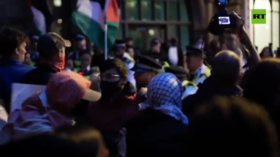 WATCH London police clash with protesters over Gaza aid flotilla detention