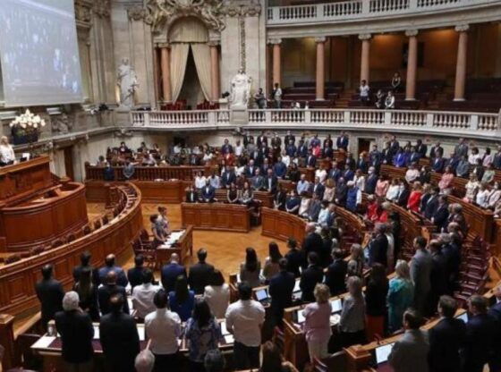 The plenary session of the Portuguese Parliament.