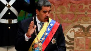 Nicolás Maduro this Wednesday in his first speech after becoming president of Venezuela on January 10.