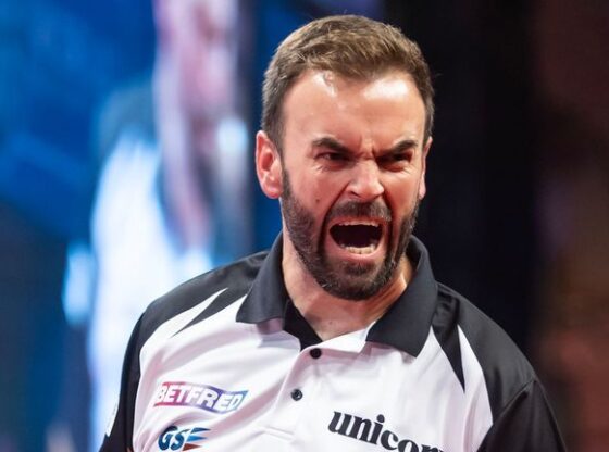 Ross Smith roars after victory in Leicester - Taylor Lanning/PDC