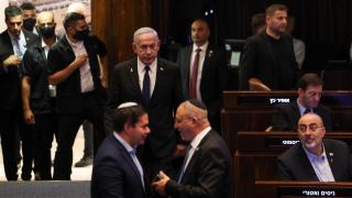 Israeli Prime Minister Benjamin Netanyahu entering the Knesset on Monday.