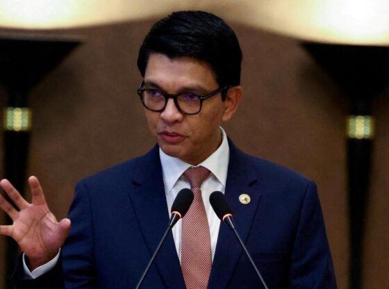 Andry Rajoelina, president of Madagascar, in a file photo.