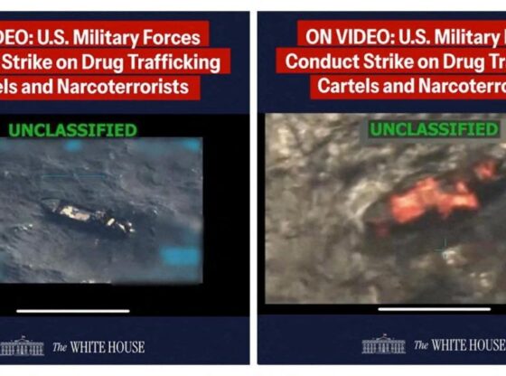 Two of the narcolancas destroyed by the US.