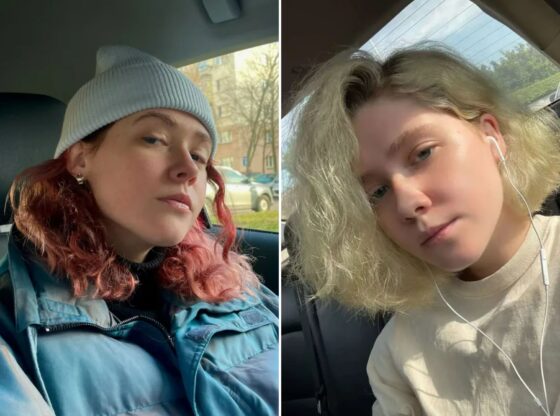 An image collage containing 2 images, Image 1 shows A Belarusian woman identified as Vera Kravtsova, 26, was tricked into flying to Thailand to work as a model then abducted and forced into slave-like conditions in an illegal call centre in Myanmar. Unconfirmed reports allege she was later 'har, Image 2 shows A Belarusian woman identified as Vera Kravtsova, 26, was tricked into flying to Thailand to work as a model then abducted and forced into slave-like conditions in an illegal call centre in Myanmar. Unconfirmed reports allege she was later 'har