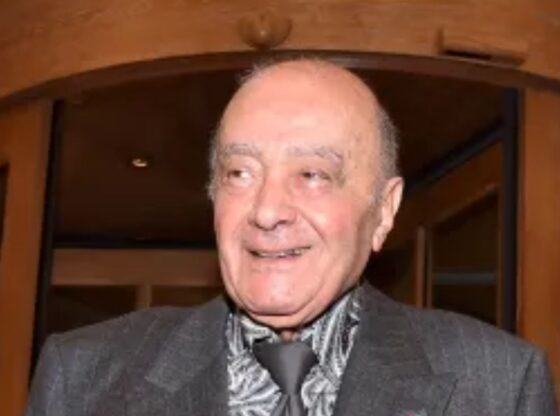 An image collage containing 1 images, Image 1 shows Mohamed Al-Fayed smiling while attending the "Chanel Metiers d’Art Collection 2016/17: Paris Cosmopolite" Show