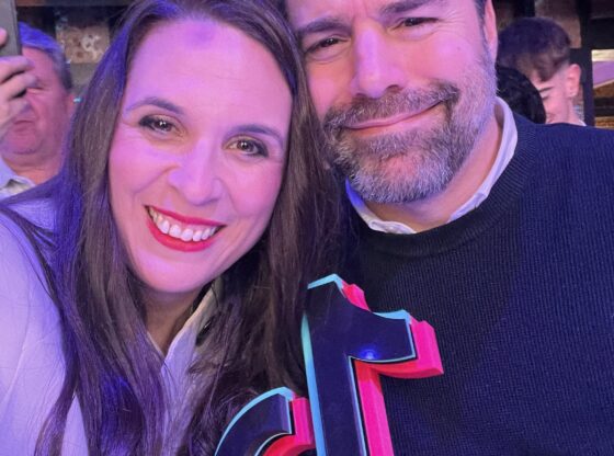 Ana Iglesias and her husband, Jesús García.