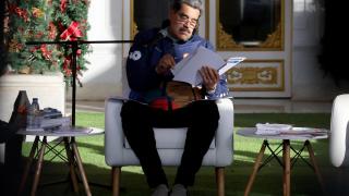 The president of Venezuela, Nicolás Maduro, during an event at the Miraflores presidential palace