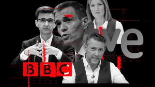 José Pablo López, Pedro Sánchez, Silvia Intxaurrondo and Javier Ruiz-