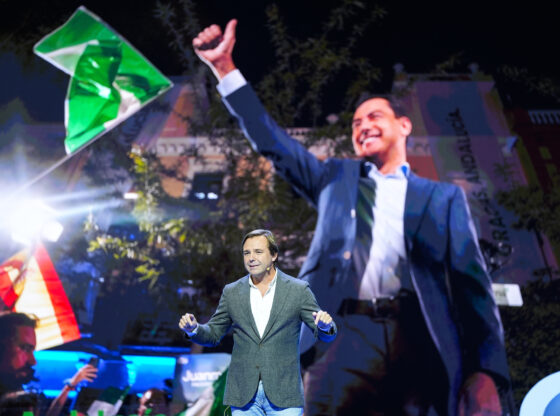 The general secretary of the Andalusian PP, Antonio Repullo, in his management report.