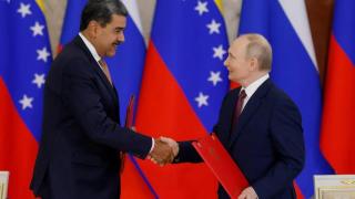 Nicolás Maduro and Vladimir Putin, in a meeting in May of this year.