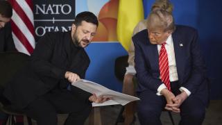 Trump and Zelensky on June 25 at the NATO summit held in the Netherlands.