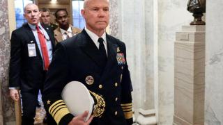 Admiral Frank Bradley, responsible for the attacks in the Caribbean, on Capitol Hill this Thursday.