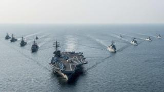 Deployment of the US Navy fleet in the Caribbean.