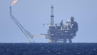 Gas and oil platform off the Libyan coast.