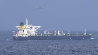 Image of the tanker, flying the Panama flag, intercepted on Saturday, December 20 in Caribbean waters.